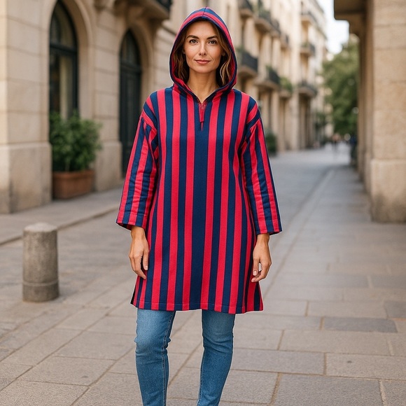 Carolina Colors II Stripped Pullover Hoodie Size 18W - Picture 1 of 16